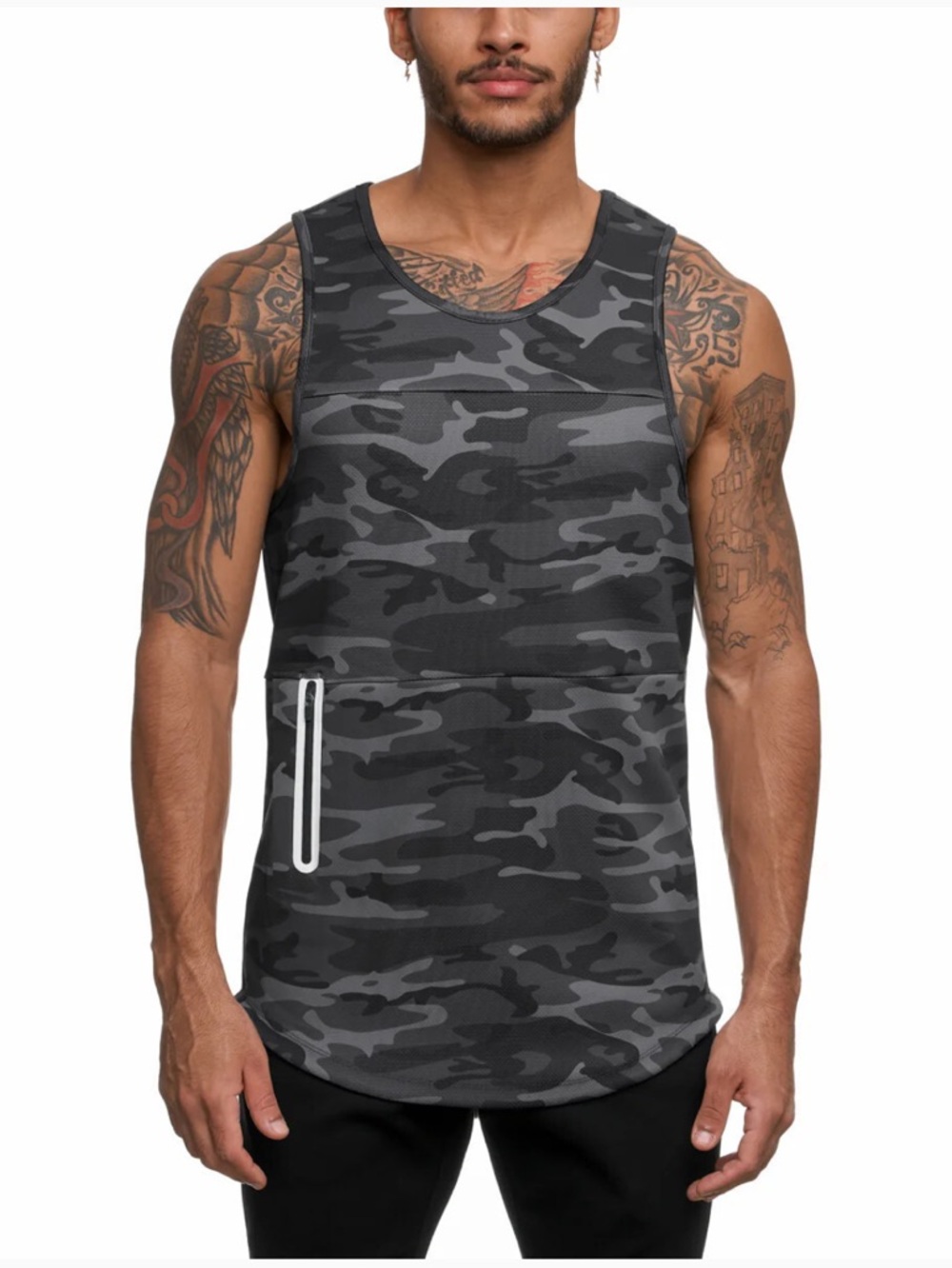 ASRV DSG-0136 SilverPlus® Mesh Utility Tank Gray Camo M